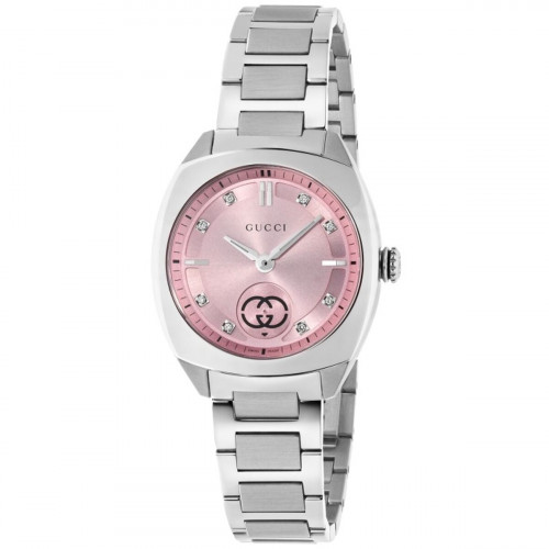 Dámske hodinky Gucci YA142511 Striebristý