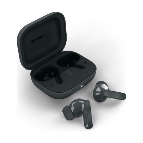 Bezdrôtové slúchadlá s nabíjacím puzdrom Motorola Moto Buds Bass Čierna