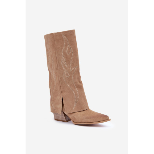 Čižmy na vysokom opätku model 203899 Step in style Čižmy na vysokom opätku model 203899 Step in style