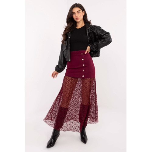 Čipkovaná sukňa model 221593 Italy Moda Čipkovaná sukňa model 221593 Italy Moda