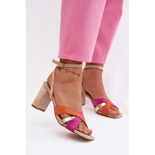 Sandále na opätkoch model 226337 Step in style Sandále na opätkoch model 226337 Step in style