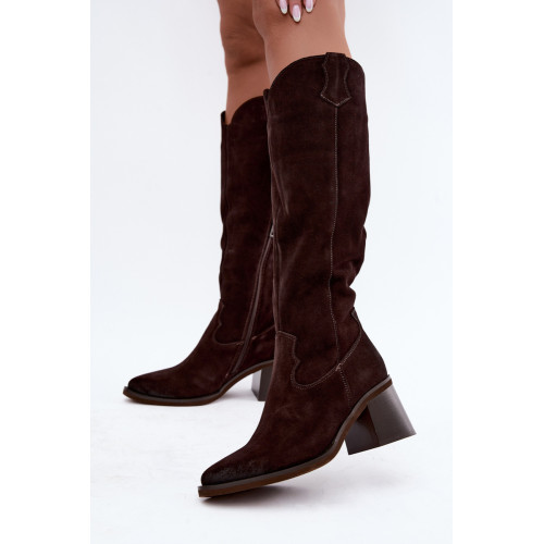 Čižmy na vysokom opätku model 232093 Step in style Čižmy na vysokom opätku model 232093 Step in style