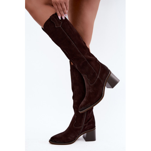 Čižmy na vysokom opätku model 232093 Step in style Čižmy na vysokom opätku model 232093 Step in style