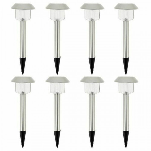 Slnečná lampa Lumisky Alesia LED Striebristý Nerezová oceľ Studená biela (8 kusov)