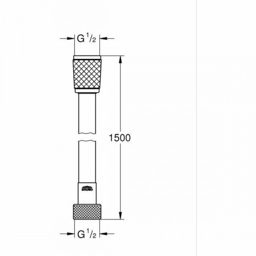 Sprchová ružica Grohe Čierna