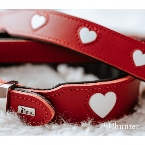 Psí obojok Hunter Love Červená XS 24-28 cm Psí obojok Hunter Love Červená XS 24-28 cm