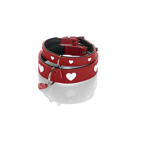 Psí obojok Hunter Love Červená XS 24-28 cm Psí obojok Hunter Love Červená XS 24-28 cm