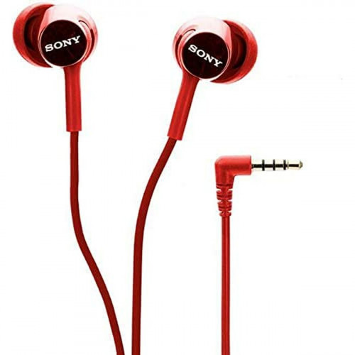 Slúchadlá s mikrofónom Sony MDR-EX155AP Červená Slúchadlá s mikrofónom Sony MDR-EX155AP Červená
