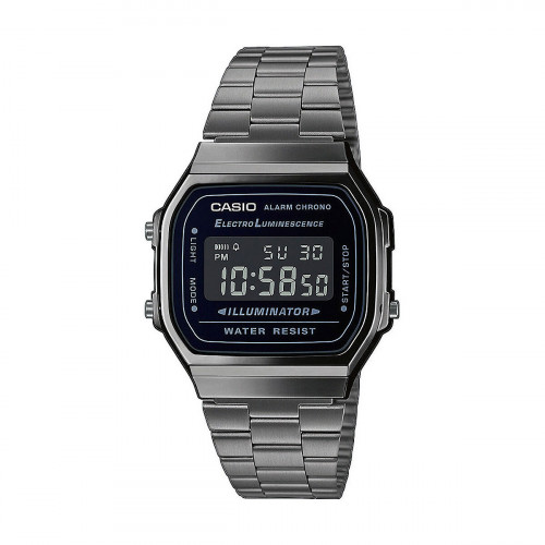 Pánske hodinky Casio A168WEGG-1BEF Čierna Striebristý (Ø 36 mm) (Ø 38 mm)