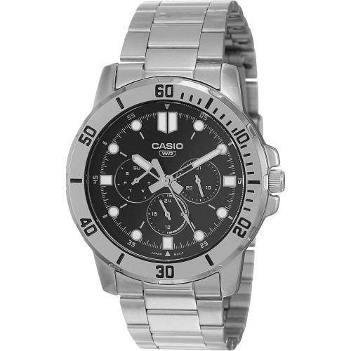 Pánske hodinky Casio COLLECTION Čierna Striebristý (Ø 45 mm)