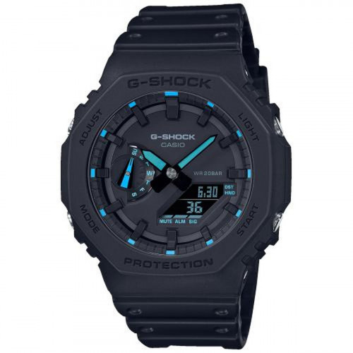 Pánske hodinky Casio G-Shock OAK - NEON BLUE INDEX Čierna (Ø 45 mm)