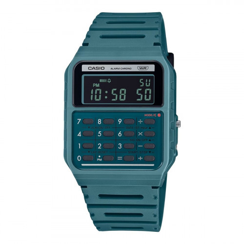 Pánske hodinky Casio CALCULATOR EDGY COLLECTION - FOREST GREEN