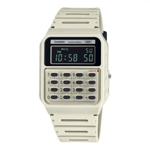 Pánske hodinky Casio CALCULATOR EDGY COLLECTION - CREAM