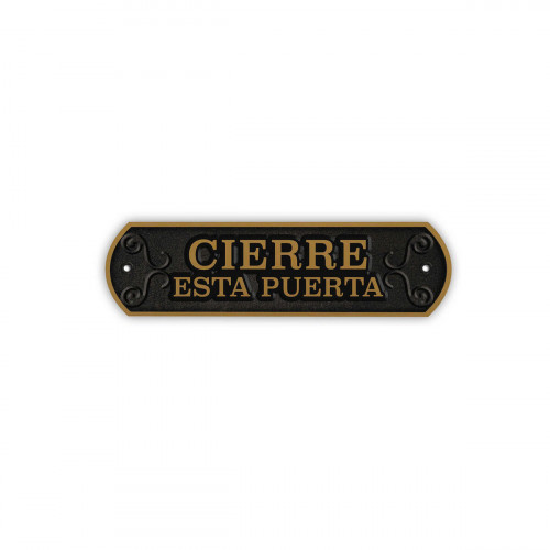 Odznak Magnet & Steel Cierre esta puerta 24 x 7,2 cm