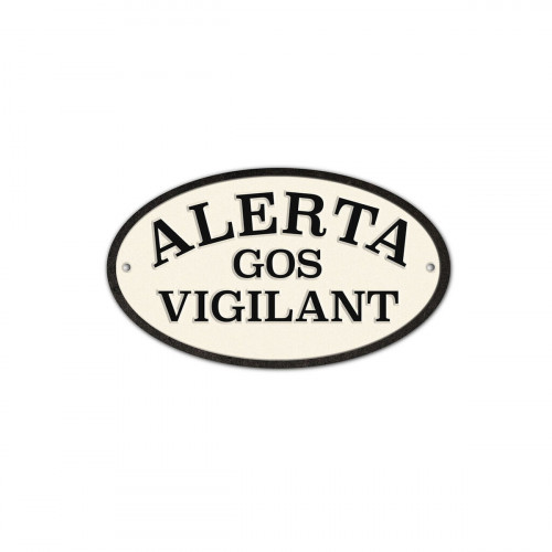 Odznak Magnet & Steel Alerta Gos Vigilant 16,3 x 9,5 cm