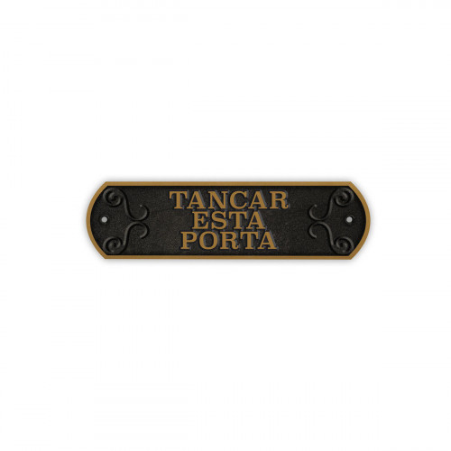 Odznak Magnet & Steel Tancar Esta Porta 24 x 7,2 cm