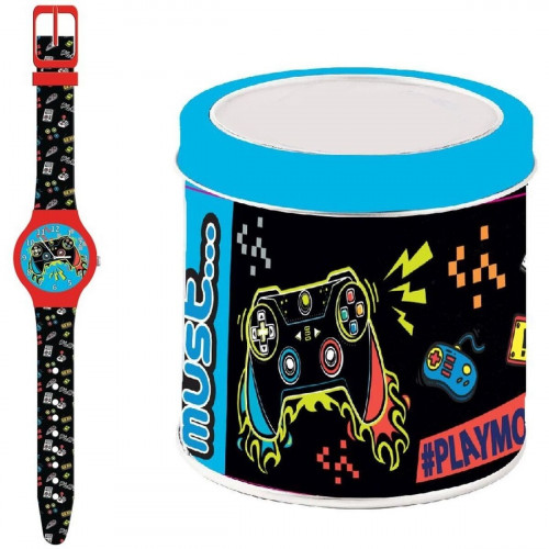 Hodinky pre najmenšie deti MUST - TIN BOX (Ø 33 mm)