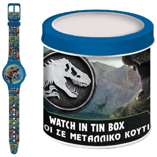 Hodinky pre najmenšie deti Jurassic Park 000570996 - TIN BOX (Ø 33 mm)