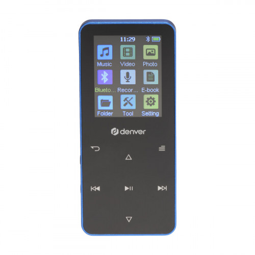 MP4 prehrávač Denver Electronics MP-1830BU 1,8" Bluetooth Modrá