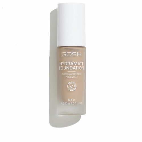 Podklad pre tekutý make-up Gosh Copenhagen HYDRAMATT Nº 006-Medium Light - Red Spf 15 30 ml