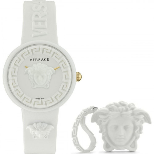 Dámske hodinky Versace MEDUSA POP 3H + VERSACE WHITE SILICON PURSE (Ø 39 mm)