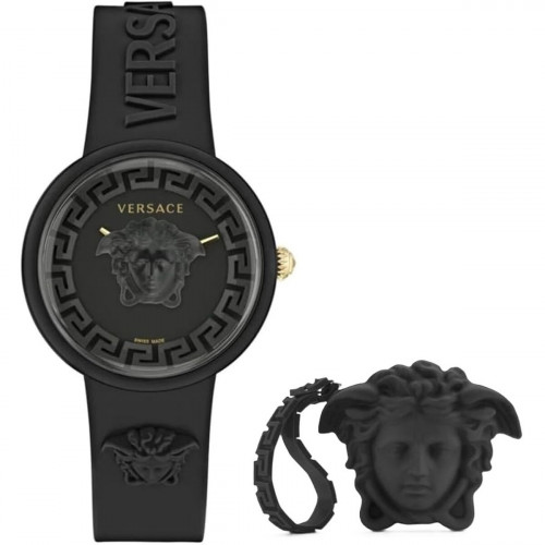 Dámske hodinky Versace MEDUSA POP 3H + VERSACE BLACK SILICON PURSE (Ø 39 mm)