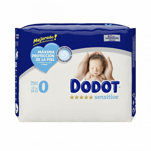Jednorázové plienky Dodot Sensitive Veľkosť 0 (24 uds)