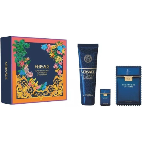 Súprava s pánskym parfumom Versace EAU FRAÎCHE EXTREME 3 Kusy
