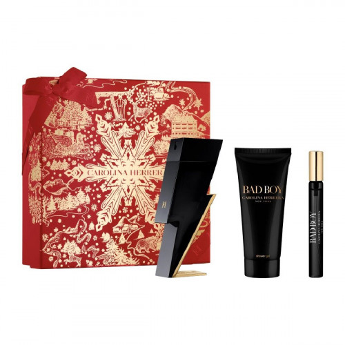 Súprava s pánskym parfumom Carolina Herrera BAD BOY EDT 3 Kusy
