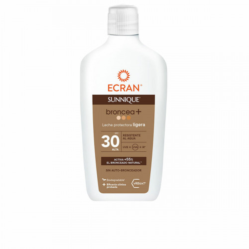 Mlieko na opaľovanie Ecran Sunnique Broncea+ Spf 30 Ľahký