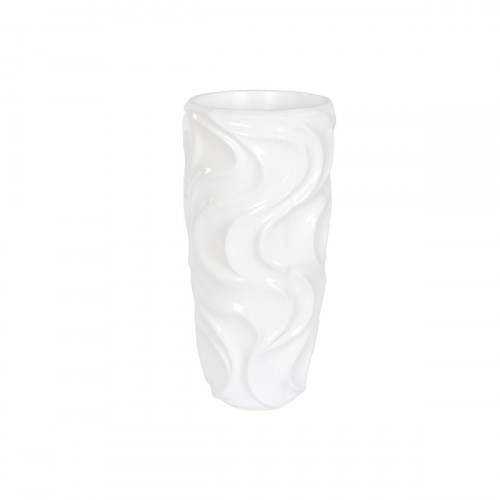 Kvetináč Home ESPRIT Biela Laminát Vlny 35 x 35 x 71 cm
