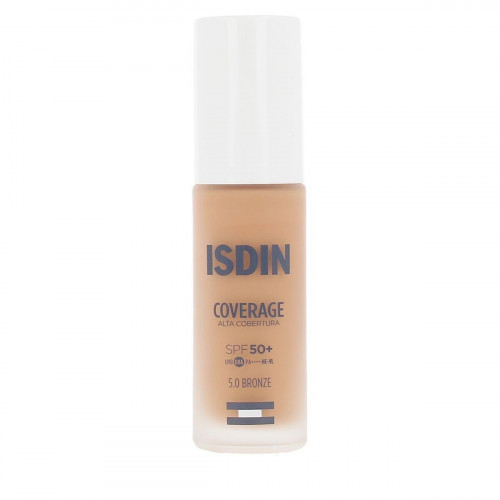 Podklad pre tekutý make-up Isdin COVERAGE Nº 5.0 Bronze Spf 50 30 g