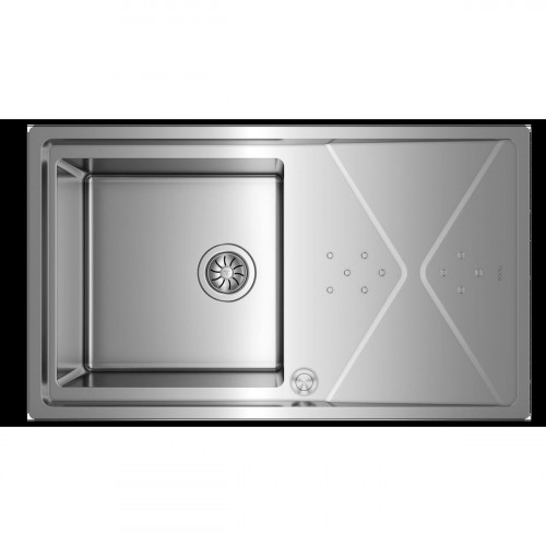 Drez s jednou vaničkou Teka BROOKLYN 50 MXP 1C 1E Oceľ