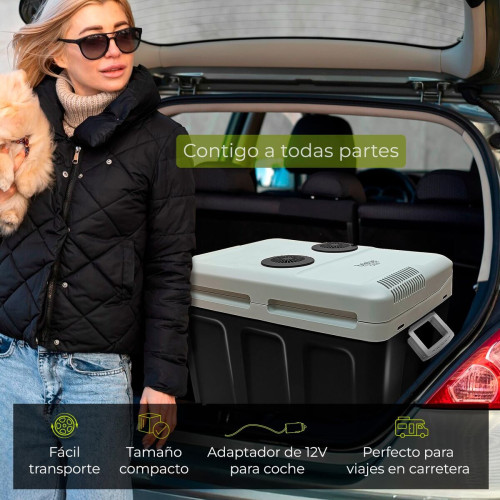 Elektrický Prenosný Chladiaci Box Čierna 40 L (Obnovené A) Elektrický Prenosný Chladiaci Box Čierna 40 L (Obnovené A)