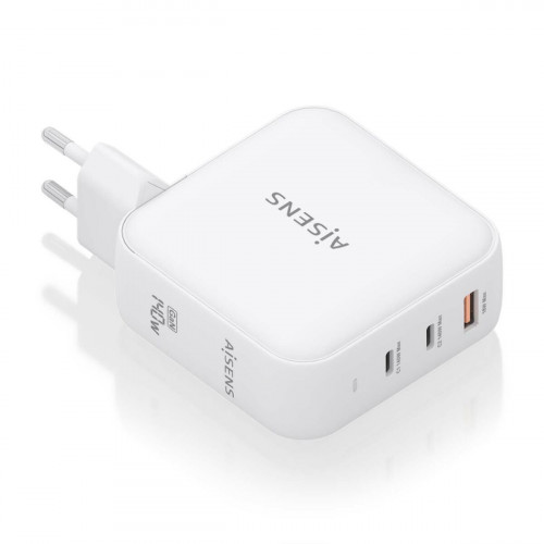 Stenová nabíjačka Aisens ASCH-140W3P030-W Biela Viacfarebná 140 W