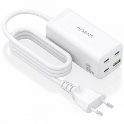 Stenová nabíjačka Aisens GAN Biela 100 W