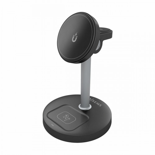 Bezdrôtová nabíjačka Aisens USB-C 3IN1 15WACCS Čierna 15 W 50 W