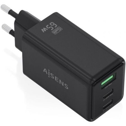 Stenová nabíjačka Aisens ASCH-65W3P073-BK Čierna 65 W