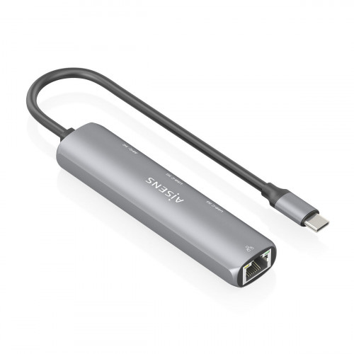 USB rozbočovač Aisens ASUC-4P040-GR Sivá