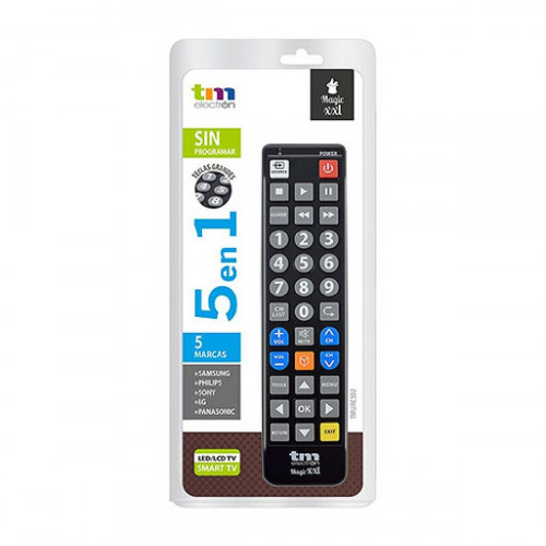 Diaľkové ovládanie TM Electron SAMSUNG, LG, PHILIPS, SONY, PANASONIC Čierna