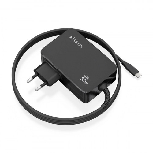 Stenová nabíjačka Aisens ASCH-1PD90WL034-BK Čierna Viacfarebná 95 W 90 W