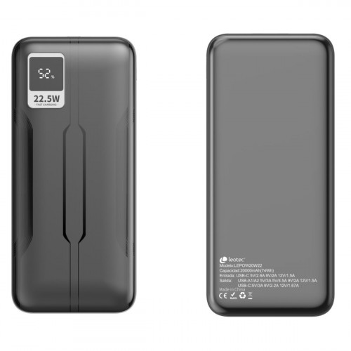Powerbank LEOTEC LEPOW20W22K Čierna 20000 mAh