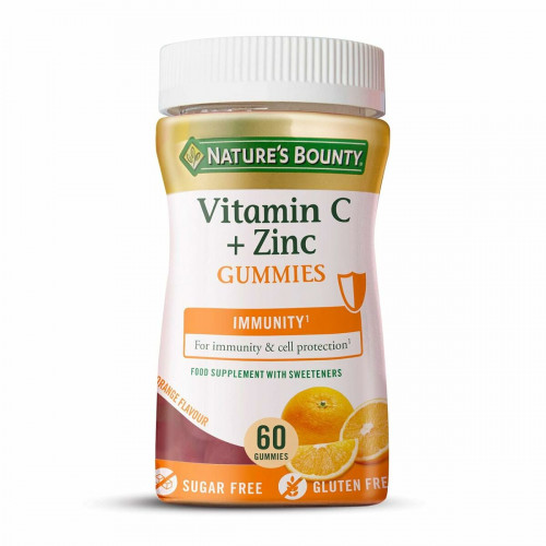 Výživový doplnok Nature's Bounty Vitamina C Zinc Gumené cukríky Vitamín C Zinok (x60)