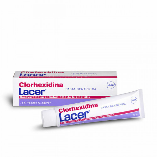 Zubná Pasta na Citlivé Ďasná Lacer Clorhexidina (75 ml)