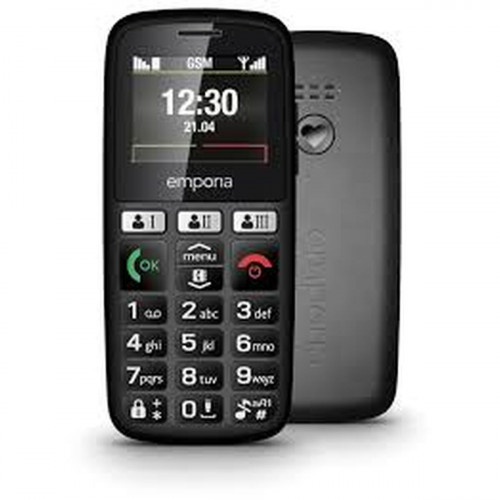 Tlačítkový mobilný telefón emporia HAPPY E30.v3 Čierna