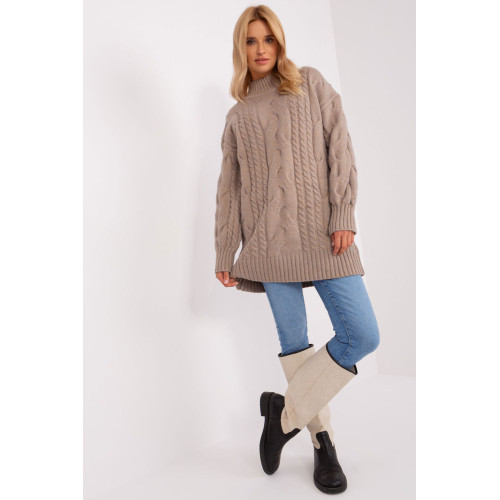 Dlhý sveter model 185738 Wool Fashion Italia Dlhý sveter model 185738 Wool Fashion Italia