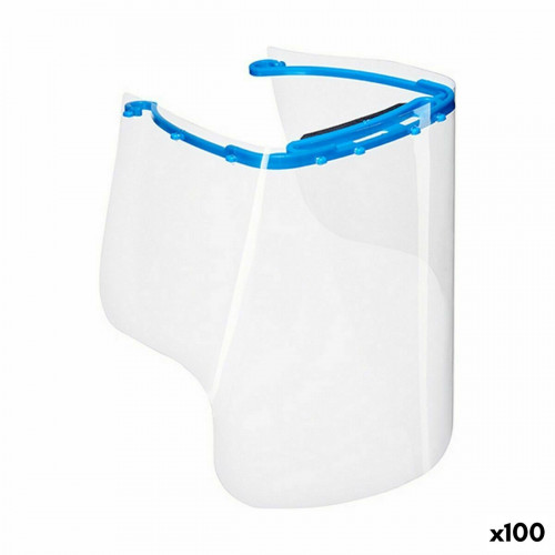 Ochranný štít na tvár Transparentná Plastické (100 kusov)