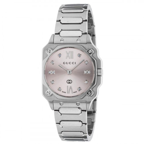 Dámske hodinky Gucci YA166501 Striebristý