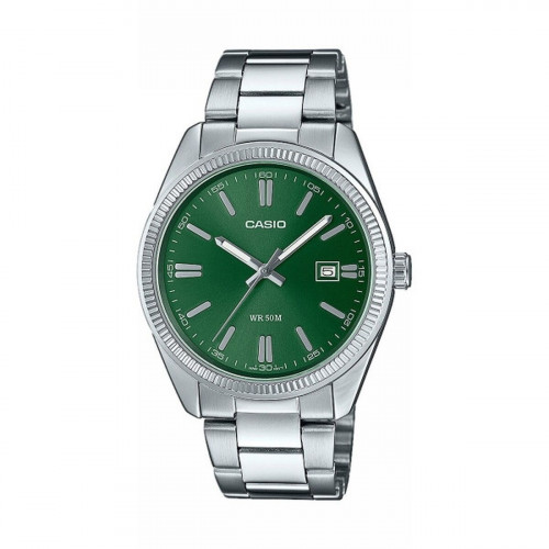 Pánske hodinky Casio DATE - FOREST GREEN zelená Striebristý (Ø 38,5 mm)