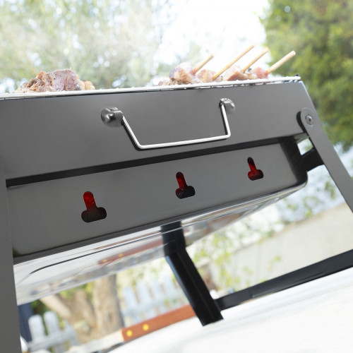 Prenosný skladací gril na drevené uhlie BearBQ InnovaGoods Prenosný skladací gril na drevené uhlie BearBQ InnovaGoods